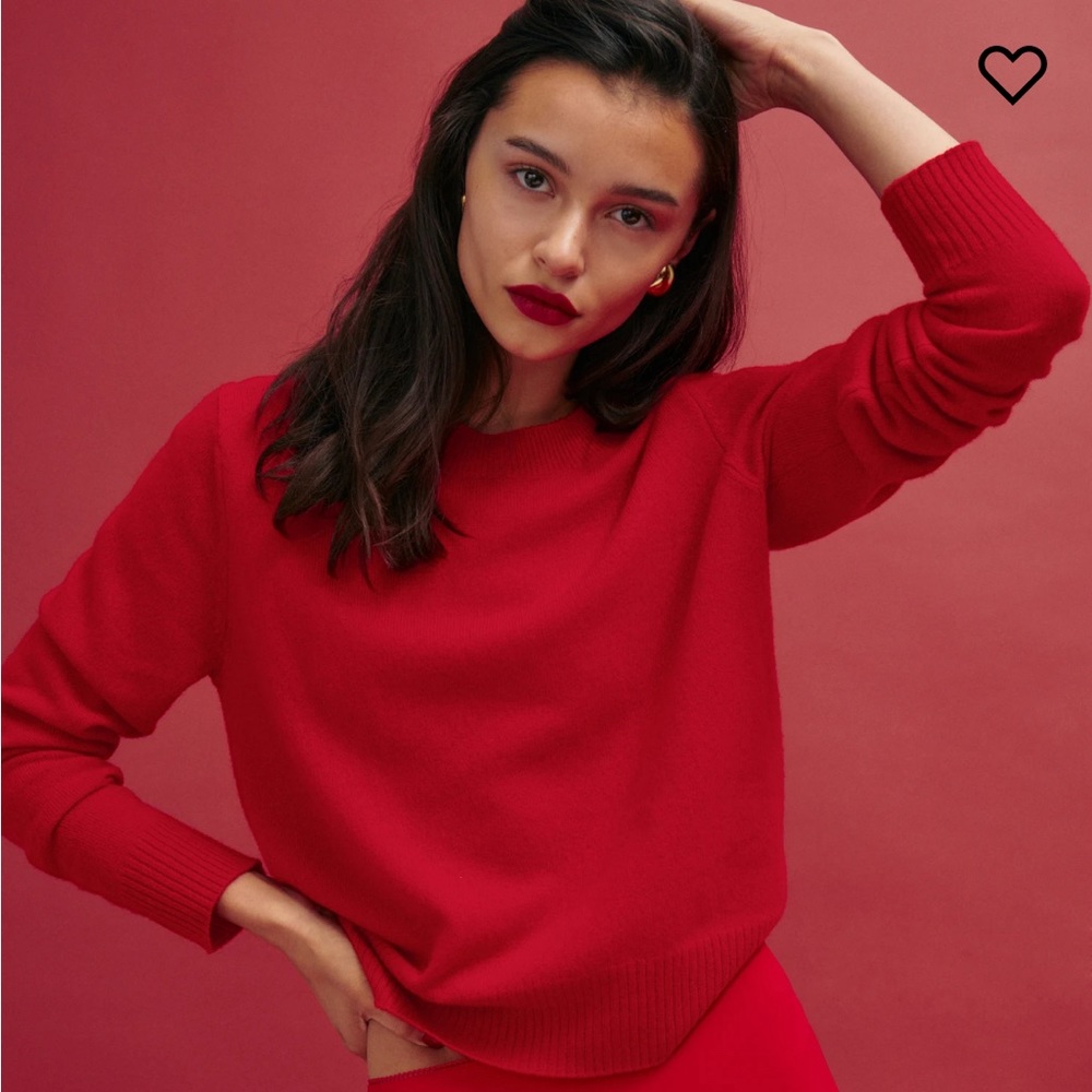 NWT Reformation Dana Cashmere Crew Sweater